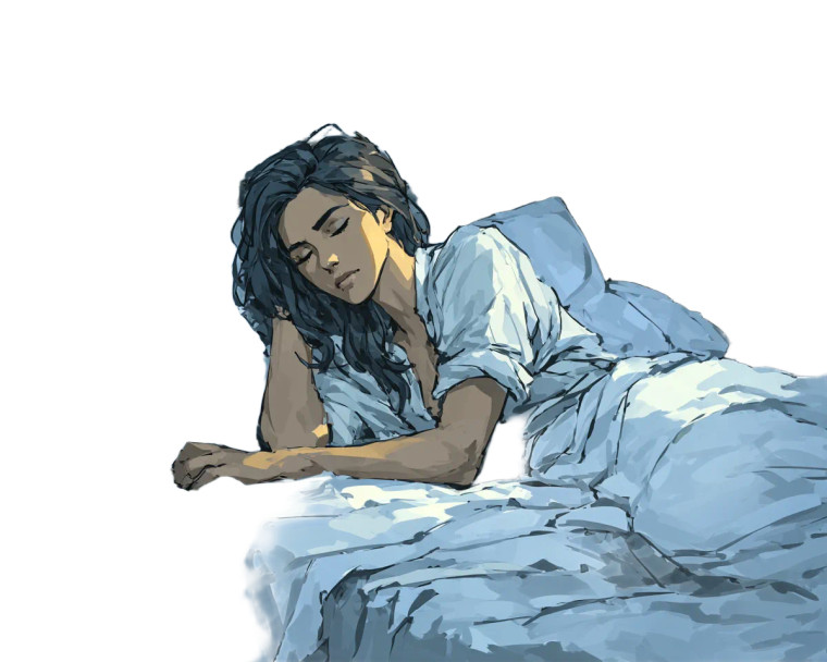 Sleeping Woman V15 Vinyl Car Decal Sticker – Waterproof & UV-Resistant 