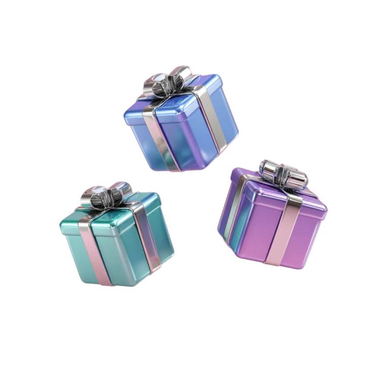 3D Gift Boxes Vinyl Car Decal Sticker – Waterproof & UV-Resistant 
