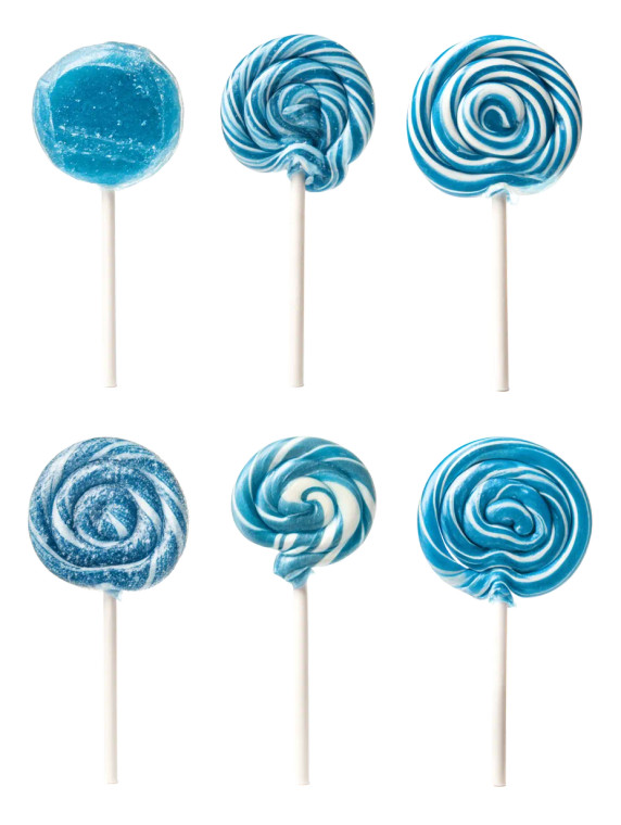 Blue Lollipops Vinyl Car Decal Sticker – Waterproof & UV-Resistant 