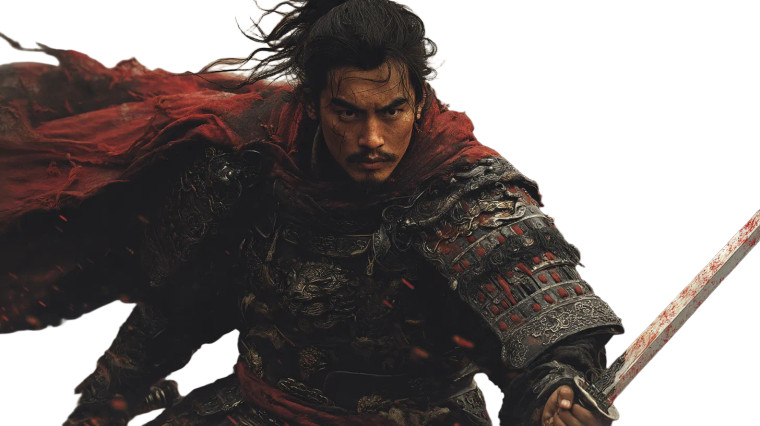 Ancient Chinese Warrior V32 Vinyl Car Decal Sticker – Waterproof & UV-Resistant 