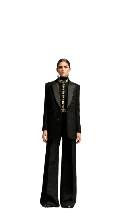 Futuristic Chanel Elegance Vinyl Car Decal Sticker – Waterproof & UV-Resistant 