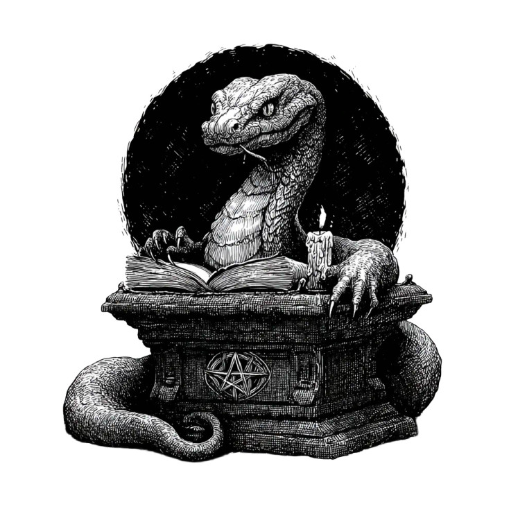 Intelligent Python Illustration Vinyl Car Decal Sticker – Waterproof & UV-Resistant 