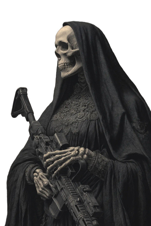 Medieval Skull Woman Vinyl Car Decal Sticker – Waterproof & UV-Resistant 