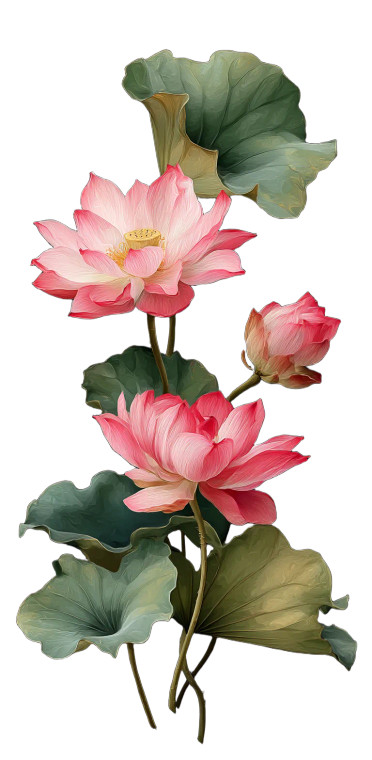 Pink Lotus Arrangement Vinyl Car Decal Sticker – Waterproof & UV-Resistant 