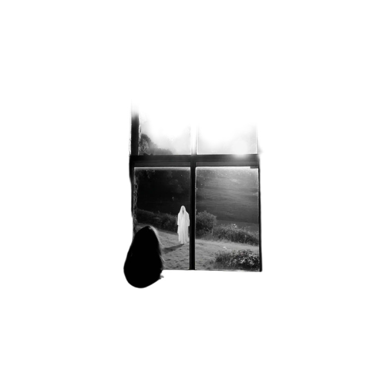 Ghostly Woman Silhouette V2 Vinyl Car Decal Sticker – Waterproof & UV-Resistant 