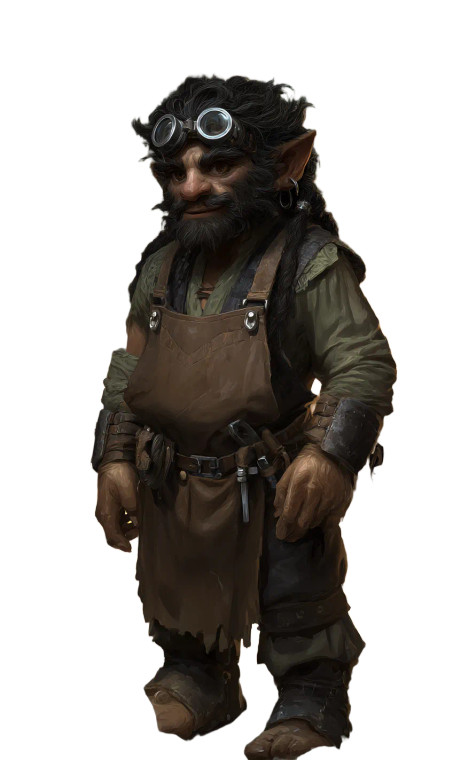 Gnome Blacksmith Portrait Vinyl Car Decal Sticker – Waterproof & UV-Resistant 