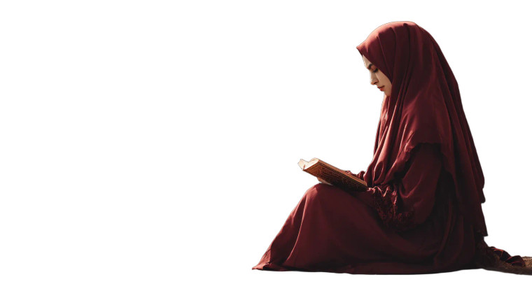 Serene Muslim Reflection Vinyl Car Decal Sticker – Waterproof & UV-Resistant 
