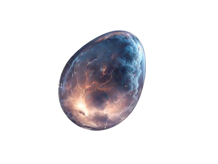 Translucent Egg Vinyl Car Decal Sticker – Waterproof & UV-Resistant 