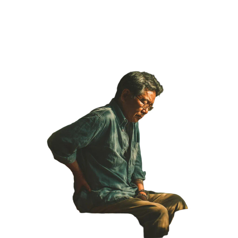 Elderly Thai Person Vinyl Car Decal Sticker – Waterproof & UV-Resistant 