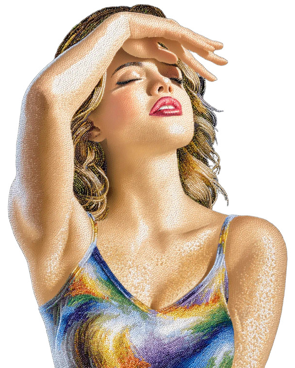 Mesmerizing Femme Fatale Vinyl Car Decal Sticker – Waterproof & UV-Resistant 