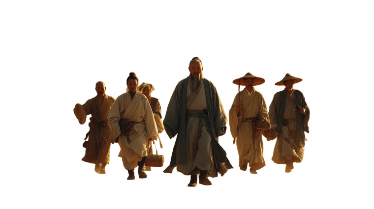 Confucius And Disciples Vinyl Car Decal Sticker – Waterproof & UV-Resistant 