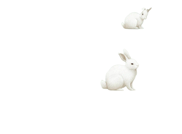 Green Barley Rabbit Vinyl Car Decal Sticker – Waterproof & UV-Resistant 