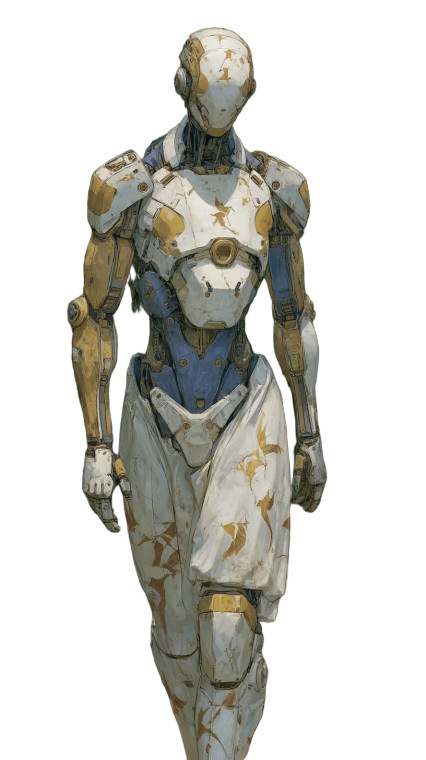 Futuristic Jungle Robot Vinyl Car Decal Sticker – Waterproof & UV-Resistant 