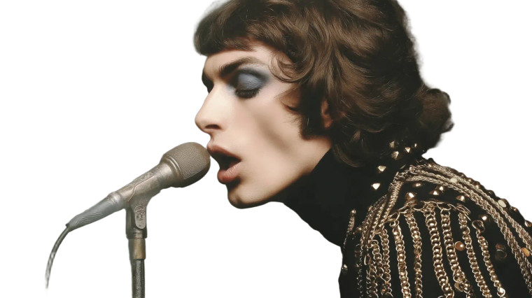 Charismatic Rock Singer Vinyl Car Decal Sticker – Waterproof & UV-Resistant 