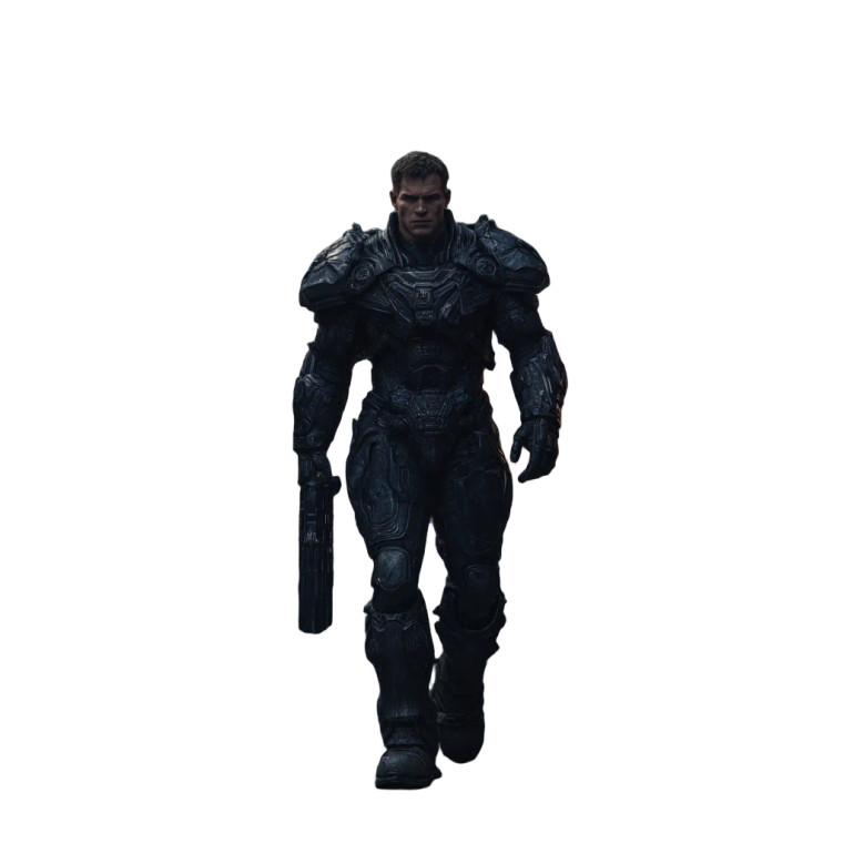 Cyberpunk Warrior V49 Vinyl Car Decal Sticker – Waterproof & UV-Resistant 