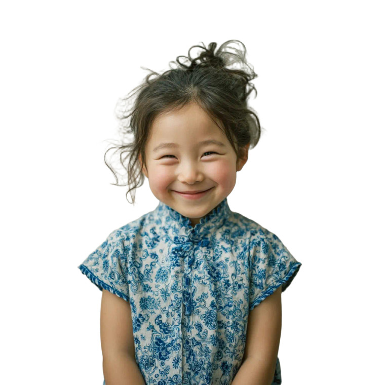 Smiling Young Girl V3 Vinyl Car Decal Sticker – Waterproof & UV-Resistant 