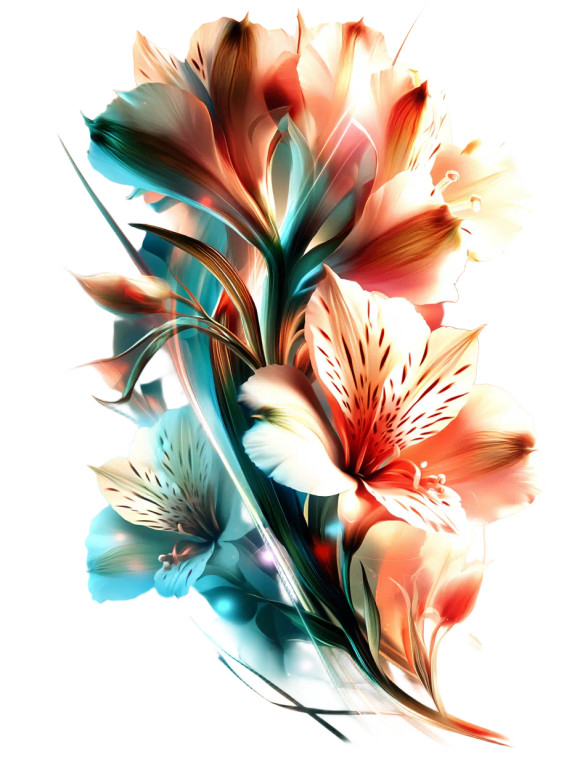 White Flowers Vinyl Car Decal Sticker – Waterproof & UV-Resistant 