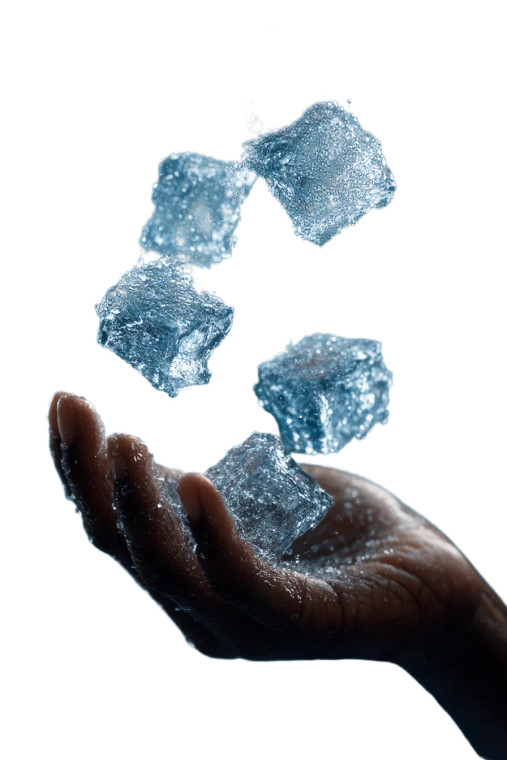 Floating Ice Cubes Vinyl Car Decal Sticker – Waterproof & UV-Resistant 