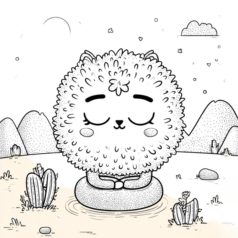 Meditating Fantasy Creature Vinyl Car Decal Sticker – Waterproof & UV-Resistant 