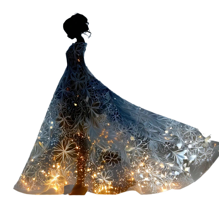 Glass Woman Vinyl Car Decal Sticker – Waterproof & UV-Resistant 
