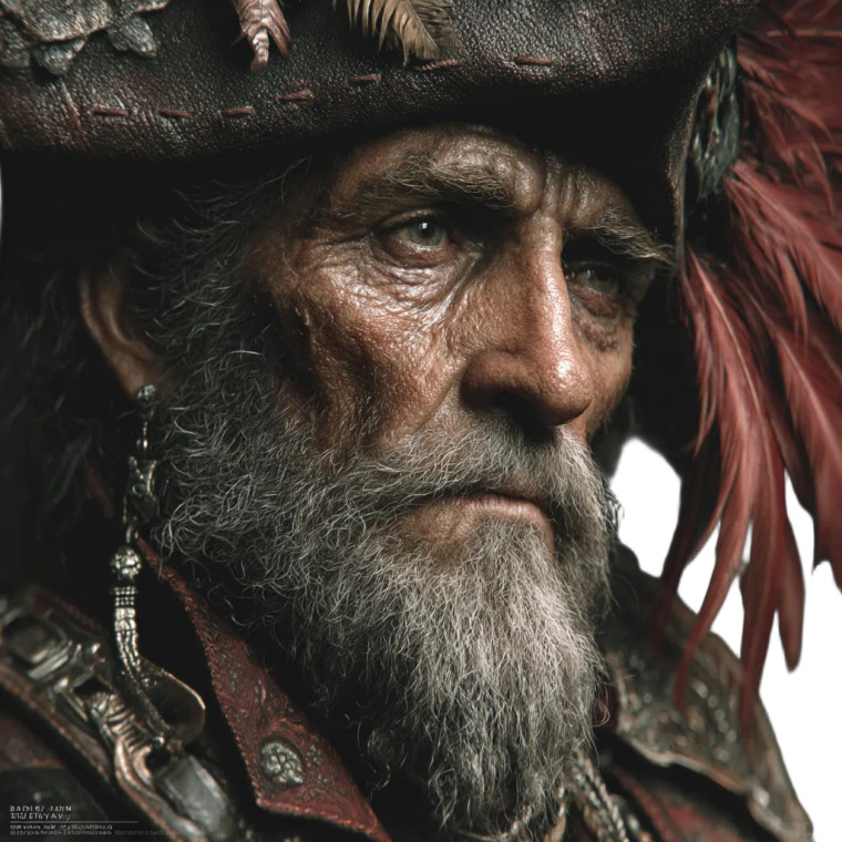 17Th Century Pirate Vinyl Car Decal Sticker – Waterproof & UV-Resistant 