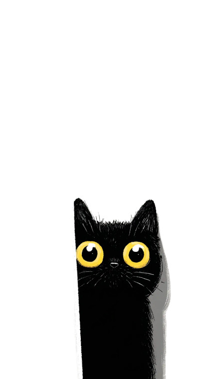 Cute Black Cat V13 Vinyl Car Decal Sticker – Waterproof & UV-Resistant 