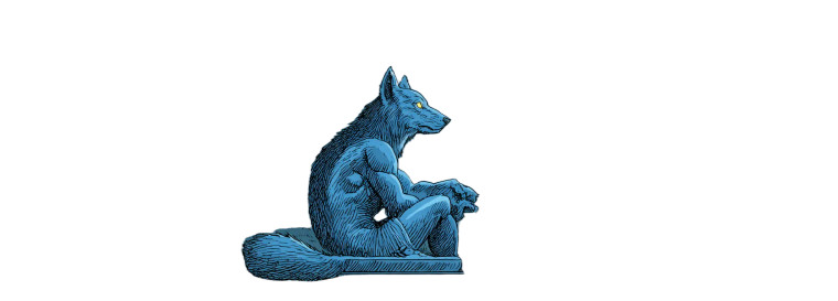 Art Nouveau Werewolf Vinyl Car Decal Sticker – Waterproof & UV-Resistant 