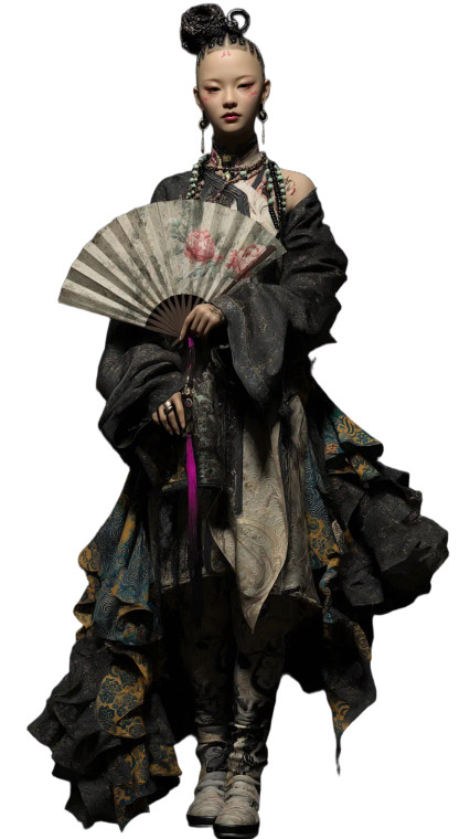 Ancient Chinese Punk Vinyl Car Decal Sticker – Waterproof & UV-Resistant 