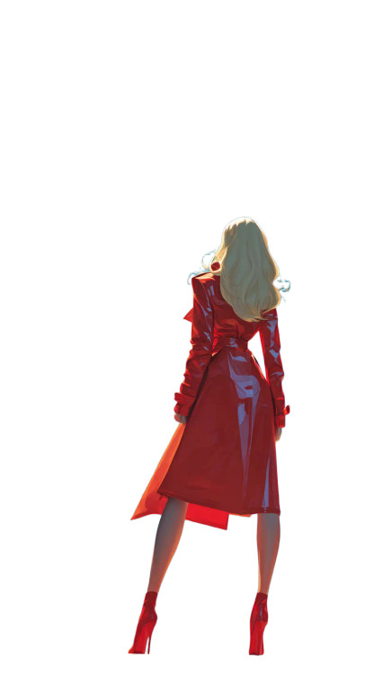 Blonde In Red V5 Vinyl Car Decal Sticker – Waterproof & UV-Resistant 