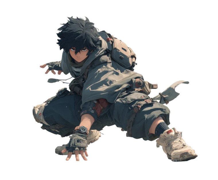 Cool Anime Guy Vinyl Car Decal Sticker – Waterproof & UV-Resistant 