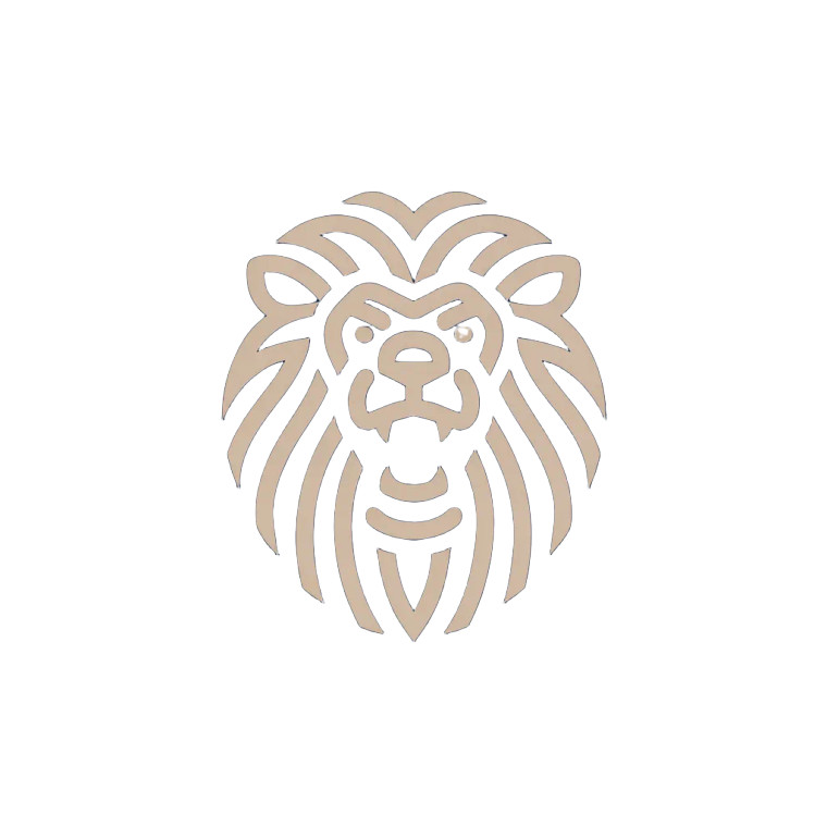 Roaring Lion Logo Vinyl Car Decal Sticker – Waterproof & UV-Resistant 