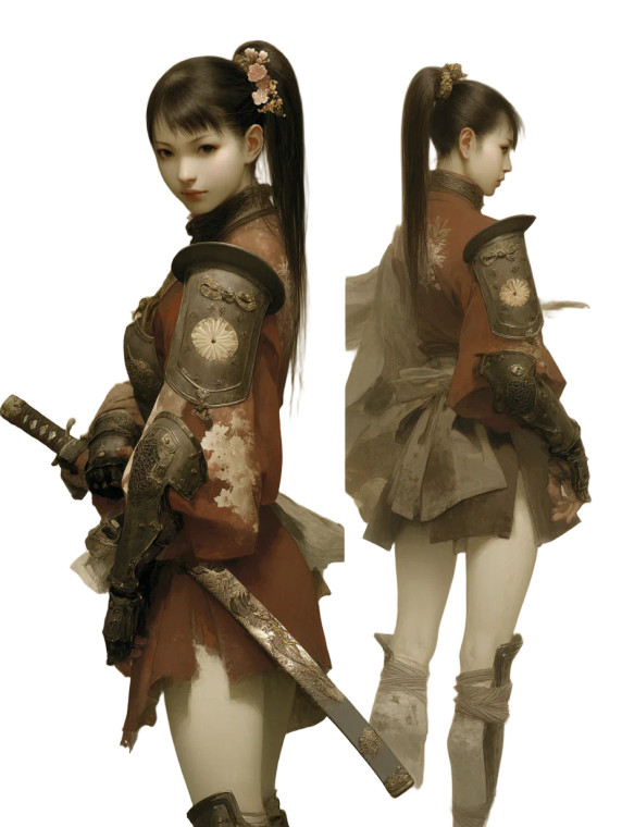 Elegant Samurai Warrior Vinyl Car Decal Sticker – Waterproof & UV-Resistant 