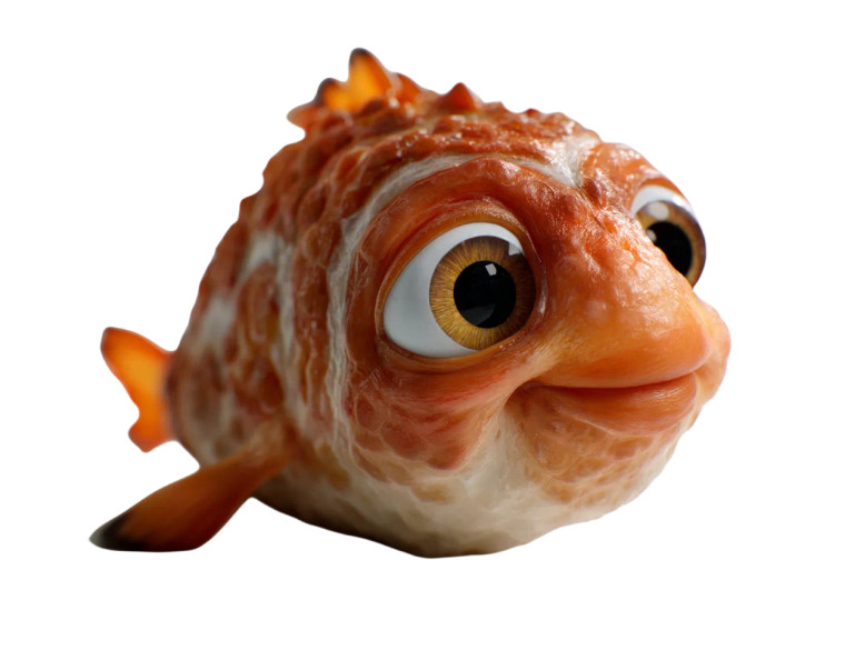 Cute Pixar Fish Vinyl Car Decal Sticker – Waterproof & UV-Resistant 