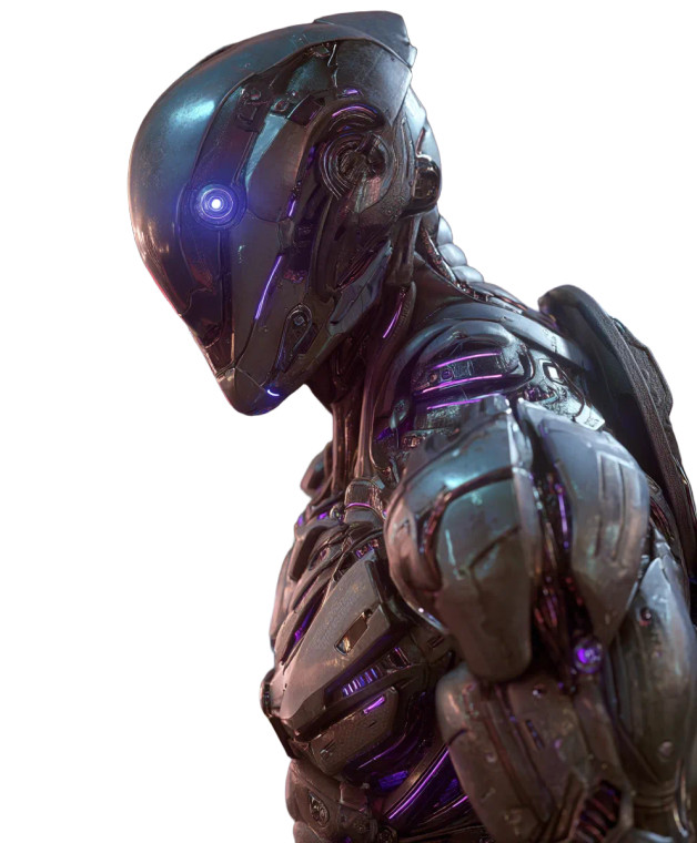 Futuristic Cyborg V7 Vinyl Car Decal Sticker – Waterproof & UV-Resistant 
