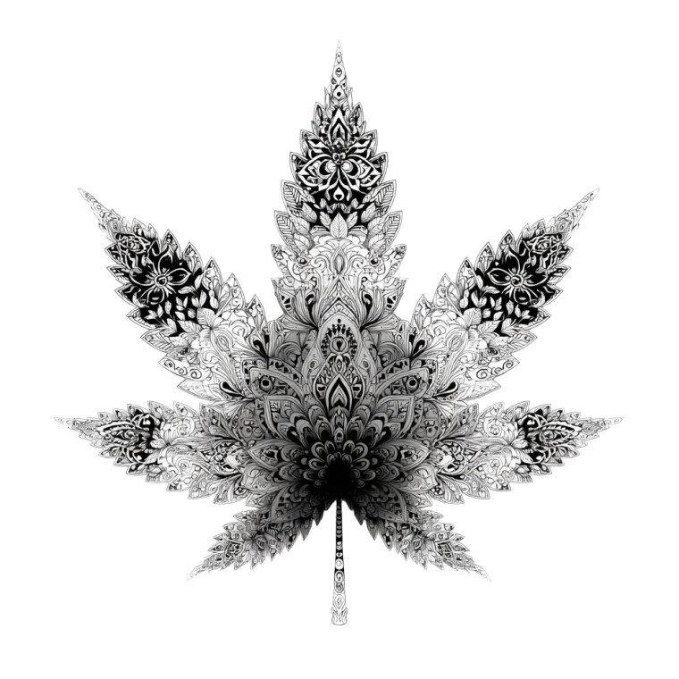 Walking Cannabis Leaf Vinyl Car Decal Sticker – Waterproof & UV-Resistant 