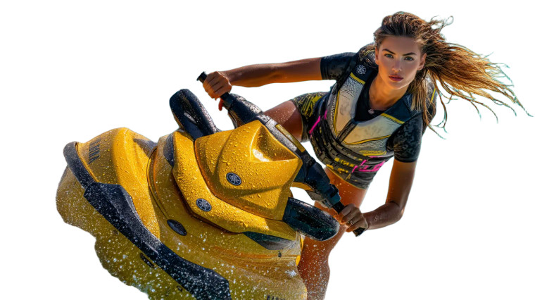 Jetski Adventure Vinyl Car Decal Sticker – Waterproof & UV-Resistant 