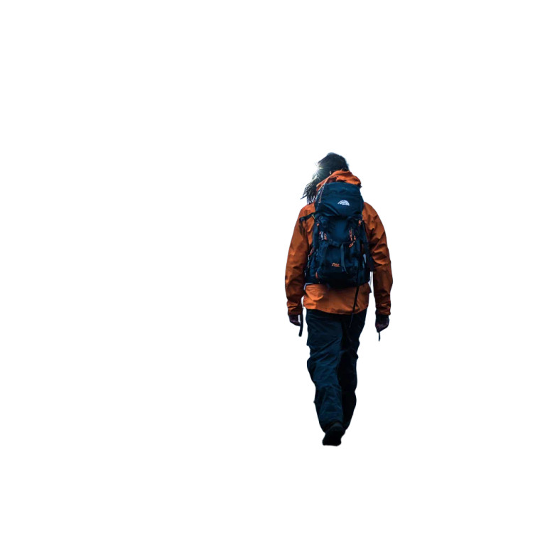 Night Hiker Vinyl Car Decal Sticker – Waterproof & UV-Resistant 