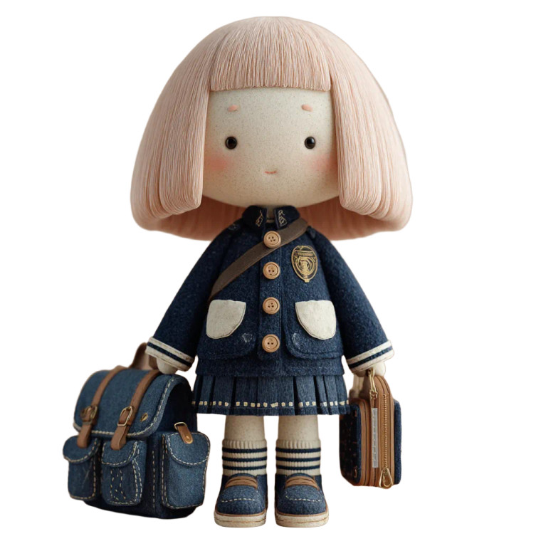 Cheerful Student Character Vinyl Car Decal Sticker – Waterproof & UV-Resistant 