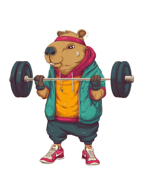 Muscular Capybara Lifter Vinyl Car Decal Sticker – Waterproof & UV-Resistant  Muscular Capybara Lifter Vinyl Car Decal Sticker – Waterproof & UV-Resistant