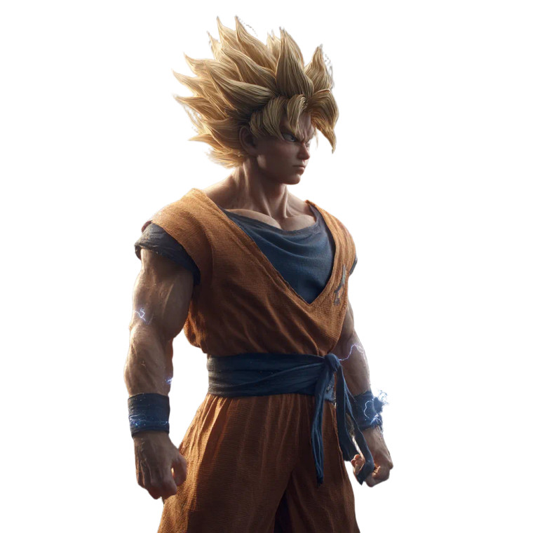Super Saiyan Goku V86 Vinyl Car Decal Sticker – Waterproof & UV-Resistant 