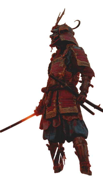 Ancient Samurai V2 Vinyl Car Decal Sticker – Waterproof & UV-Resistant 