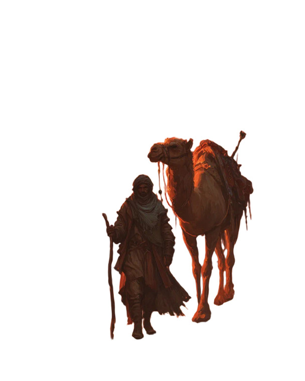 Medieval Arabic Man Vinyl Car Decal Sticker – Waterproof & UV-Resistant 