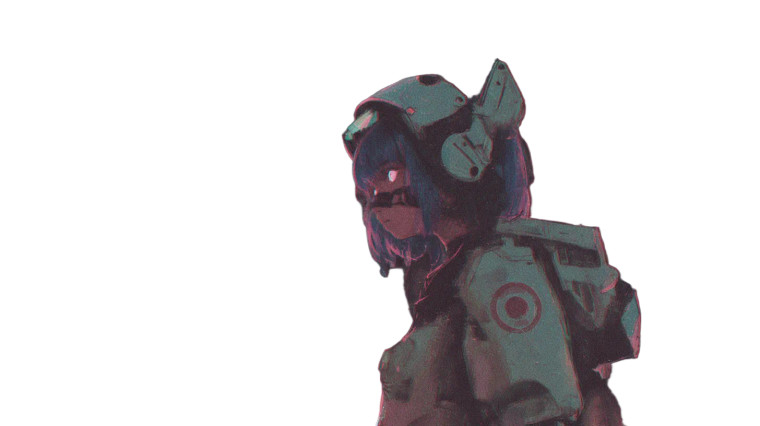 Anime Cyborg Girl Vinyl Car Decal Sticker – Waterproof & UV-Resistant 