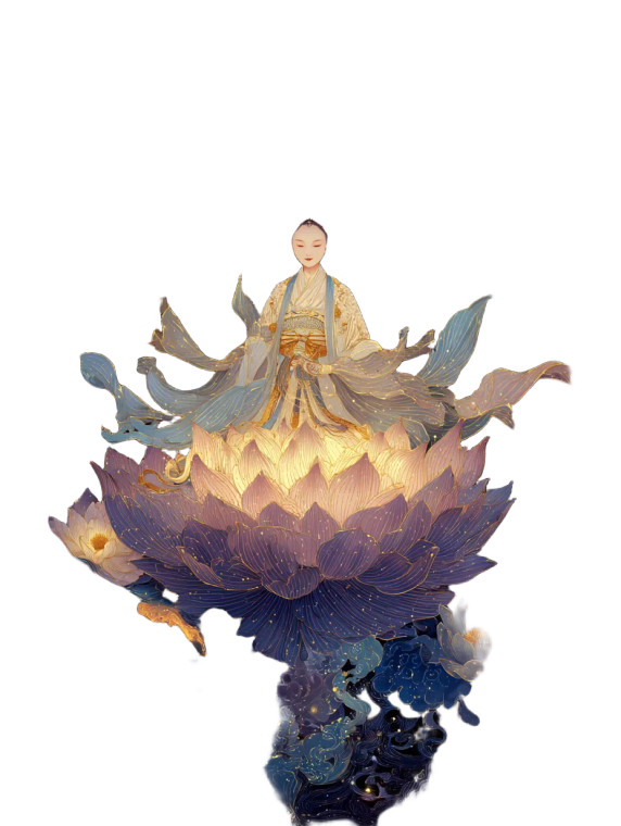 Serene Lotus Goddess Vinyl Car Decal Sticker – Waterproof & UV-Resistant 