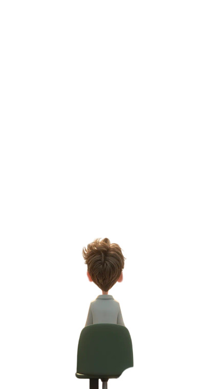 Overwhelmed Office Worker V2 Vinyl Car Decal Sticker – Waterproof & UV-Resistant 