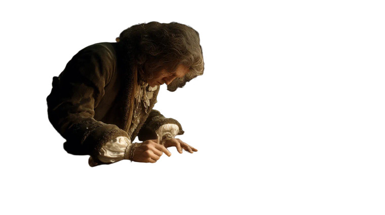 17Th-Century Scholar Vinyl Car Decal Sticker – Waterproof & UV-Resistant 