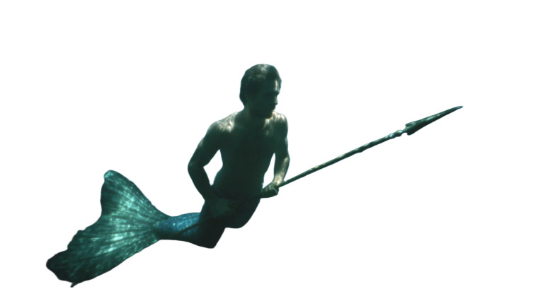 Hawaiian Merman Vinyl Car Decal Sticker – Waterproof & UV-Resistant 