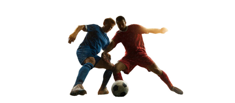 Soccer Duel Sunset Vinyl Car Decal Sticker – Waterproof & UV-Resistant 