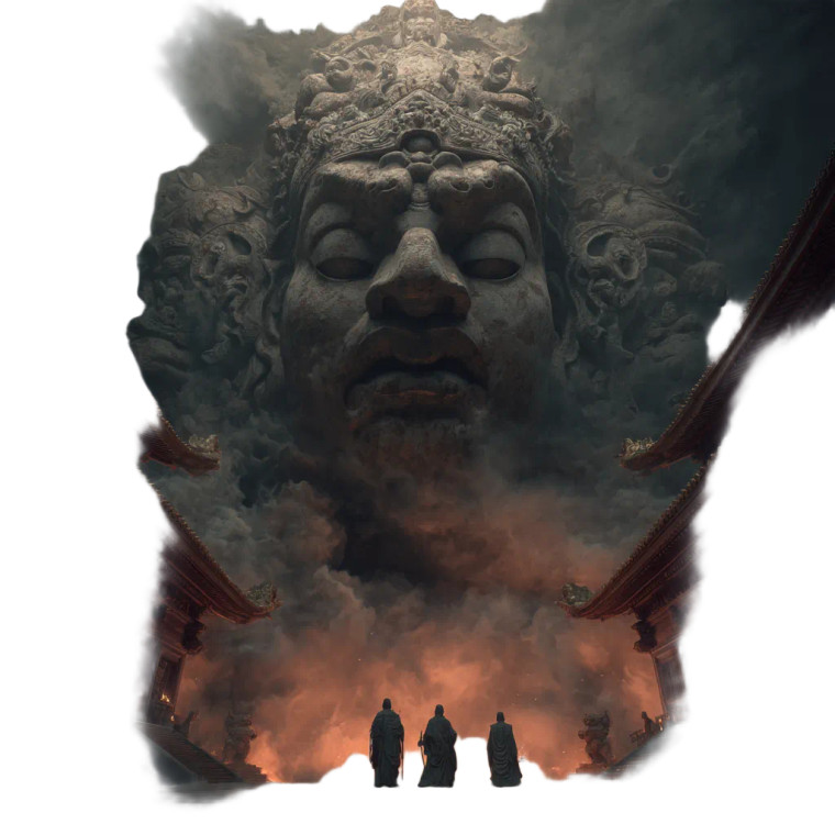 Buddhist Colossus Vinyl Car Decal Sticker – Waterproof & UV-Resistant 