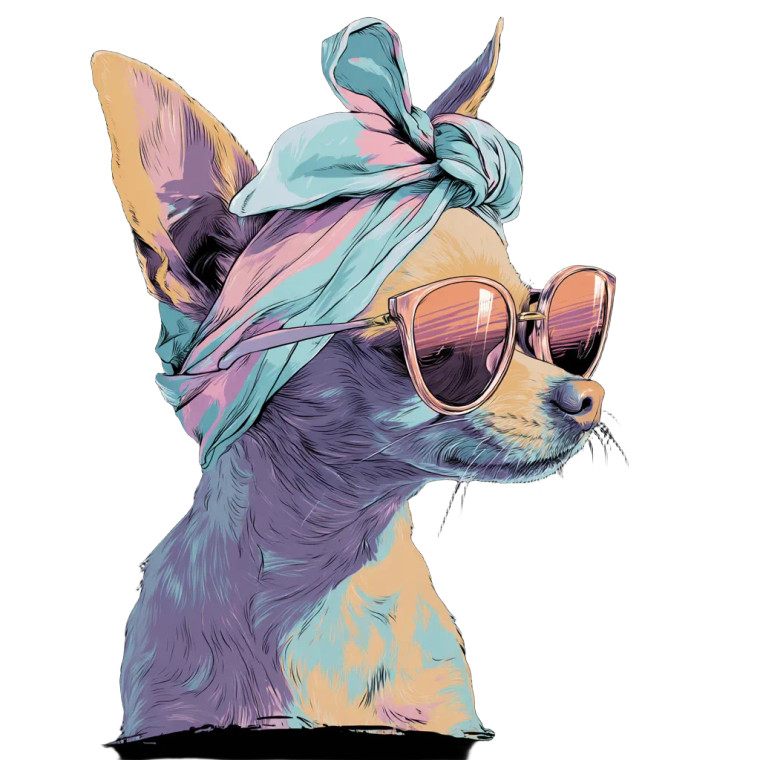 Stylish Chihuahua Vinyl Car Decal Sticker – Waterproof & UV-Resistant 